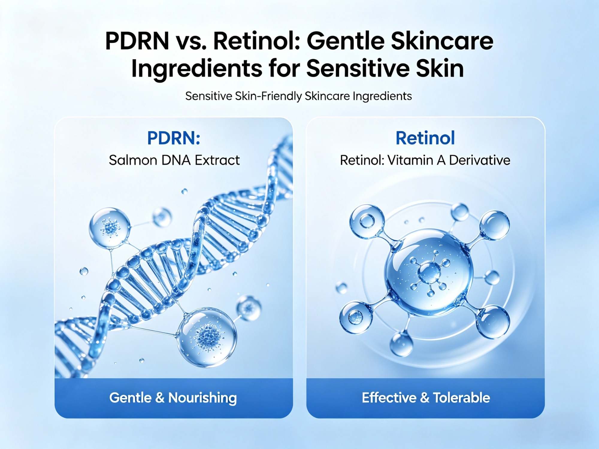 PDRN vs. Retinolo: un'alternativa delicata per le pelli sensibili – Cosa devono sapere i formulisti