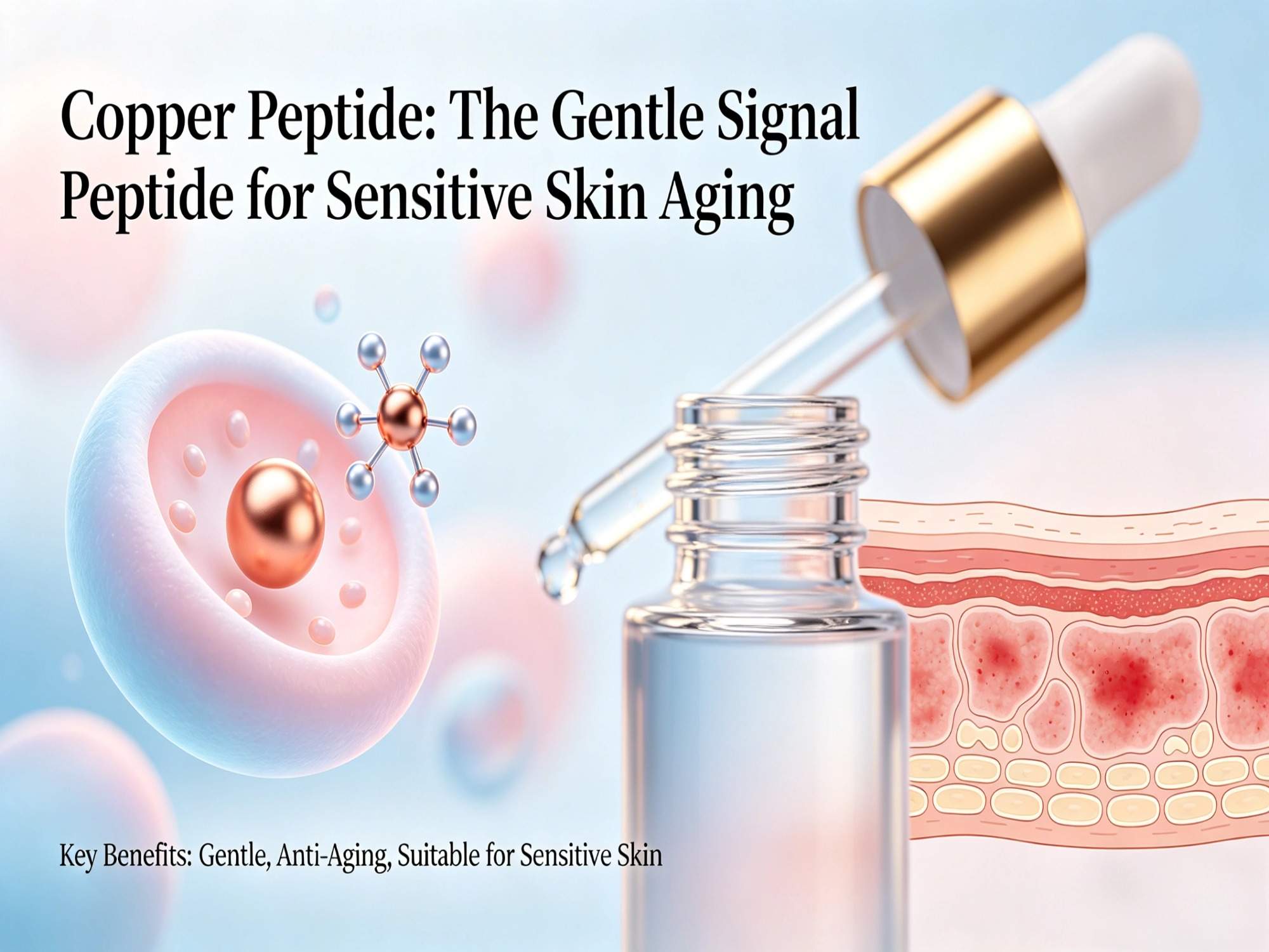 Peptide di rame: il delicato peptide segnale per la pelle sensibile che invecchia