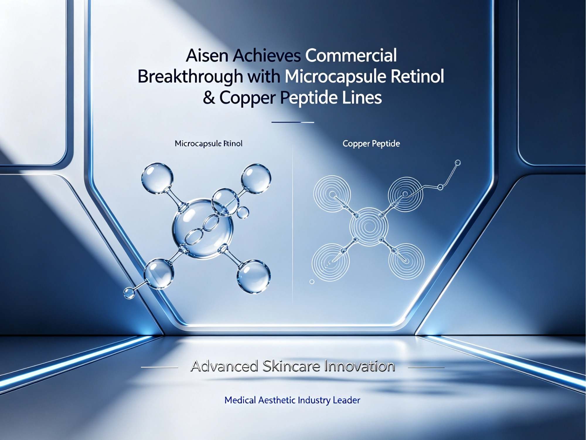 Aisen raggiunge un successo commerciale con le linee di retinolo in microcapsule e peptidi di rame.