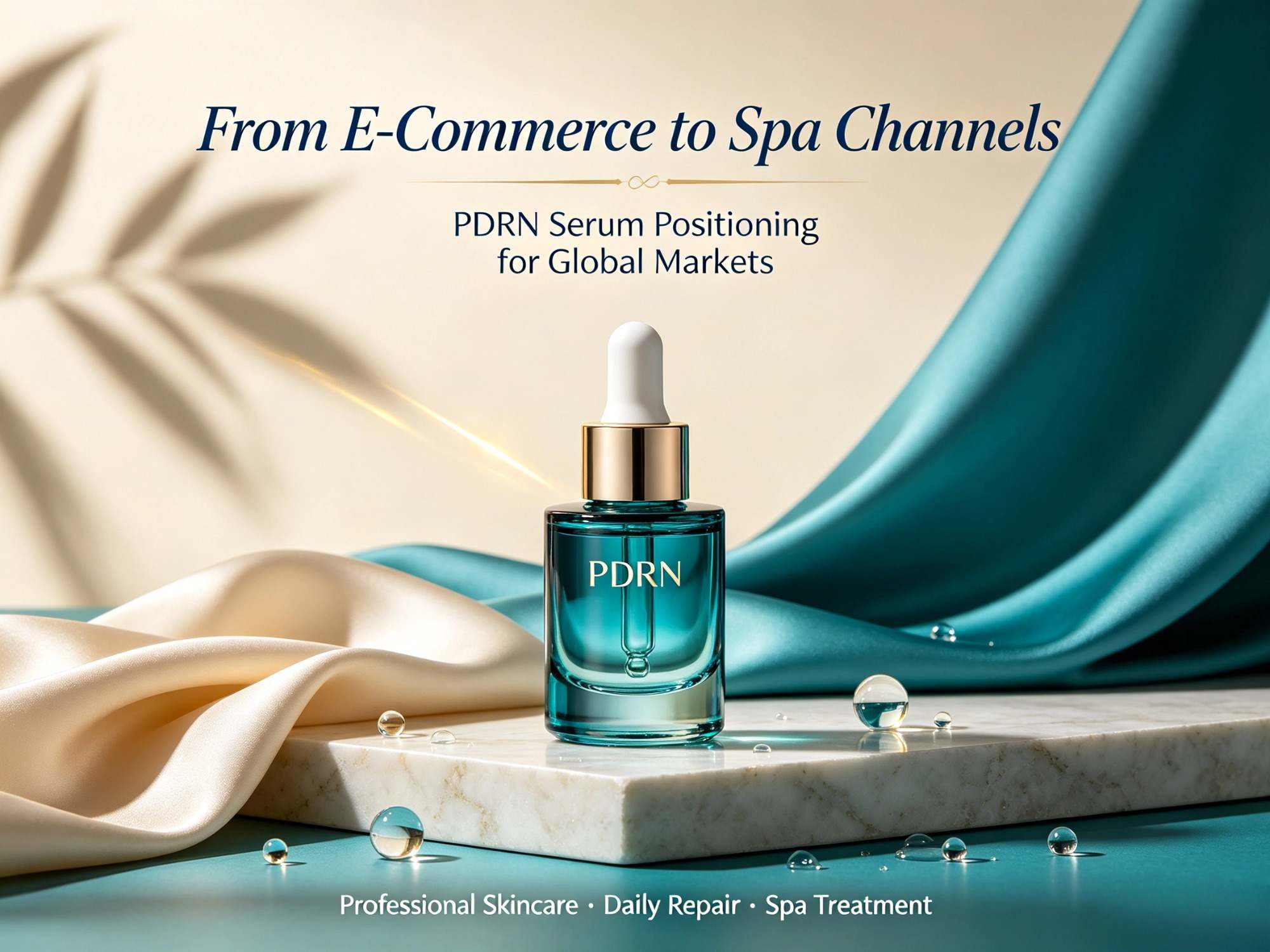 Dall'e-commerce ai canali spa: come i brand possono posizionare un siero PDRN per diversi mercati esteri.