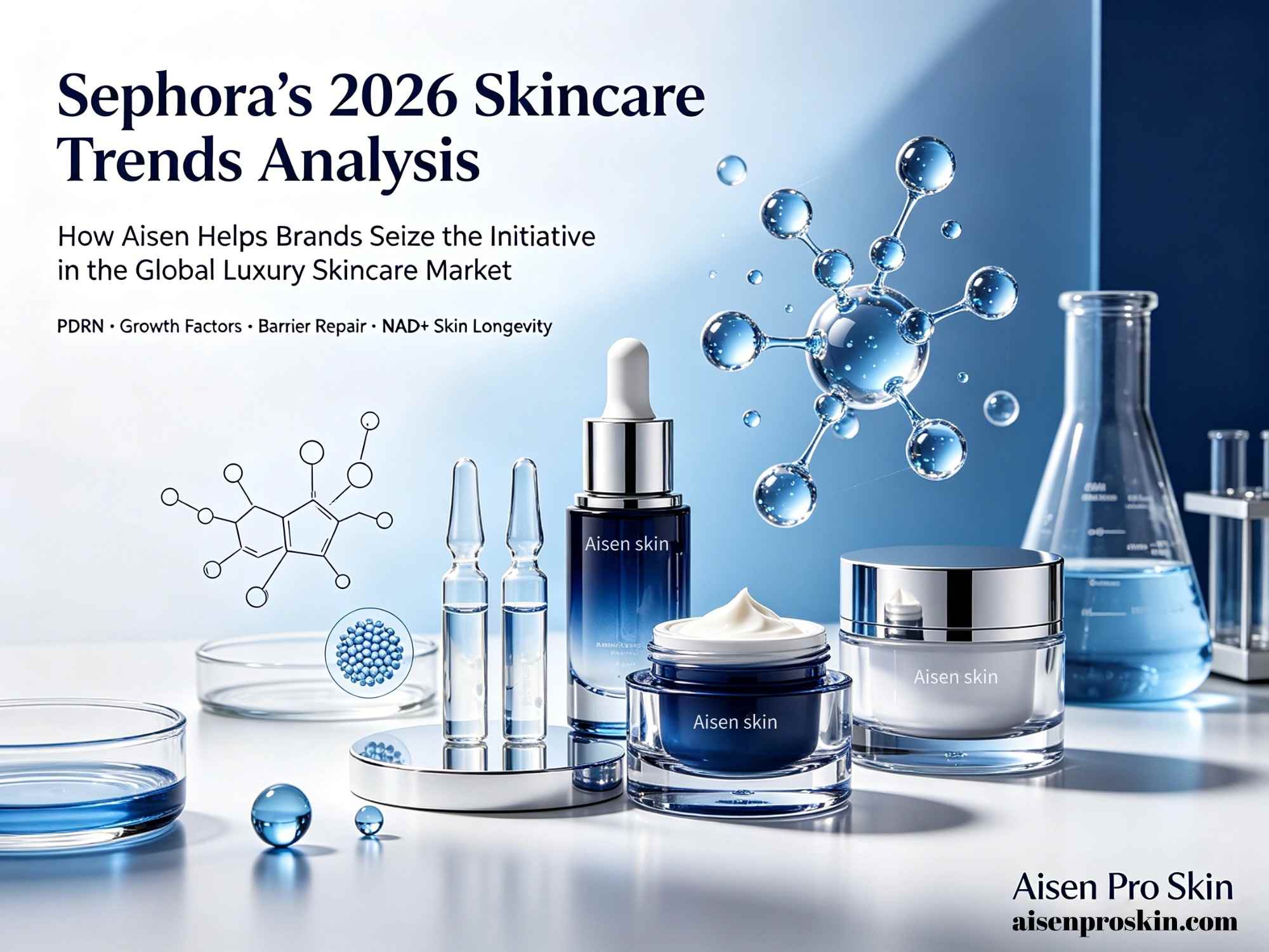 Analisi delle tendenze skincare di Sephora per il 2026: come Aisen aiuta i marchi a prendere l'iniziativa nel mercato globale della skincare di lusso